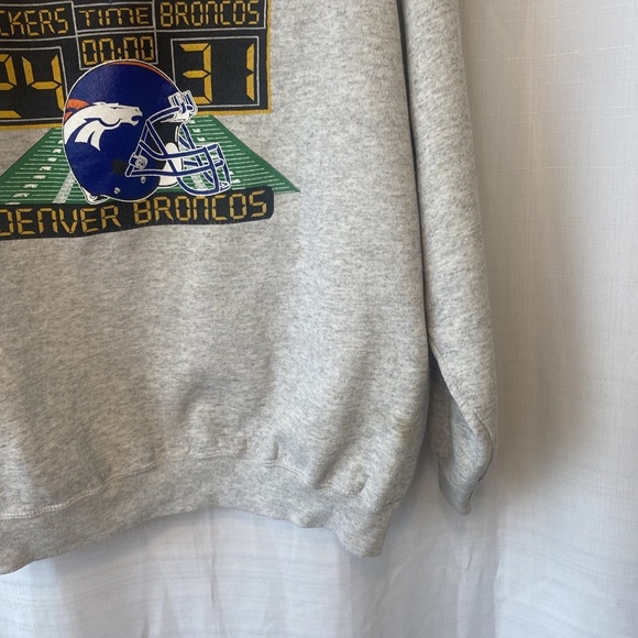 Vintage Tultex Denver Broncos Super Bowl XXXII 1998 Sweatshirt Mens Large NFL - Picture 4 of 13